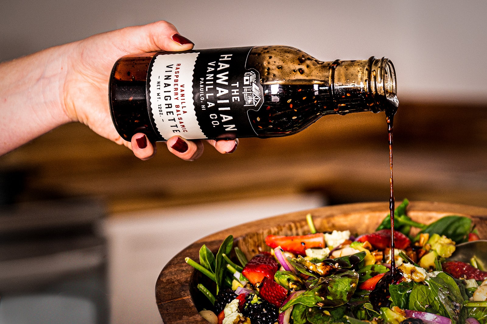 Raspberry Balsamic Vinaigrette Dressing – Hawaiian Vanilla Company